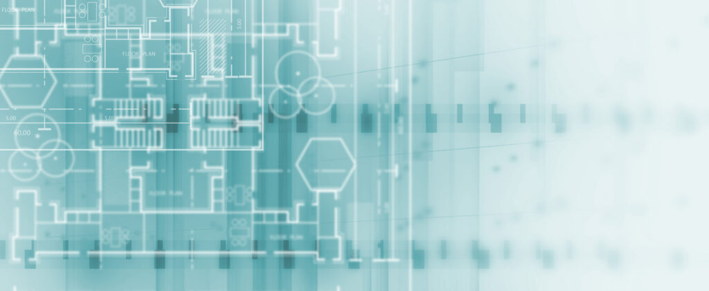 Architect and construction blueprint abstract background and blank space left for text and design element